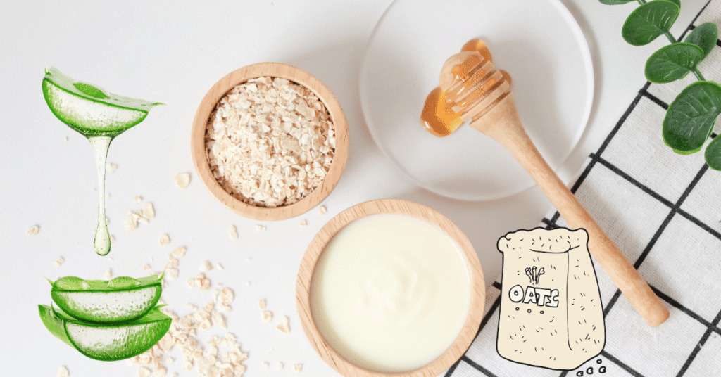 Oats and Aloe Vera Soothing Mask