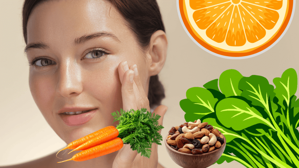 8 Antioxidant Fruits For Skin Glow nuts, carrot, (Oranges, Lemon)